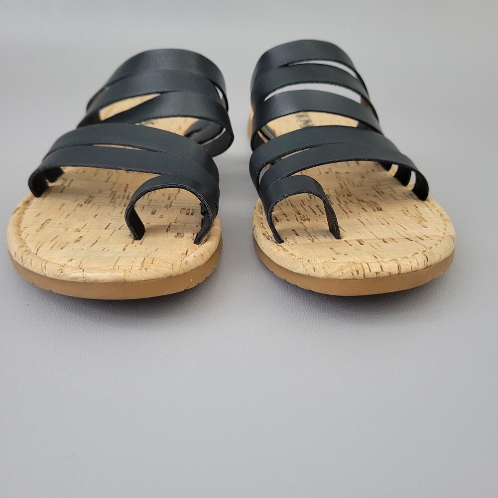 Korks Khela 21 Flat Toe Loop Ring Sandals Slides Womens 11 - Picture 5 of 10